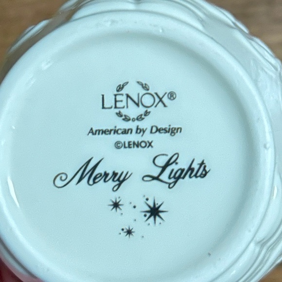 Lenox~ White/Gold • Merry Lights Snowman Votive Tea Light Ceramic Candle • New - Picture 9 of 12